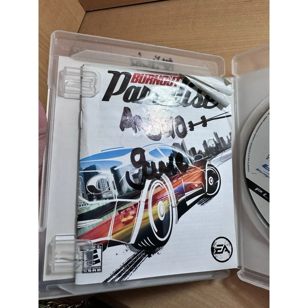 Burnout Paradise (Sony PlayStation 3, 2008) PS3 Cardboard Case & Game Disc